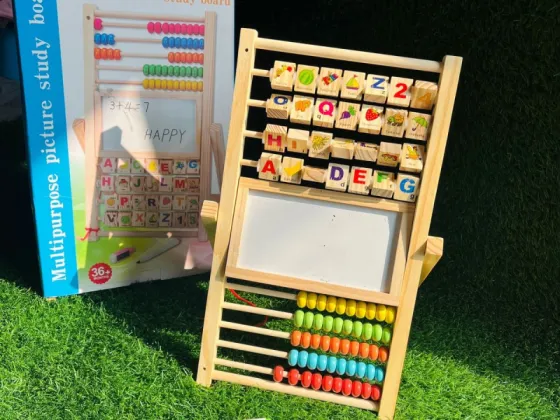 Multifunction Wooden Board with abacus