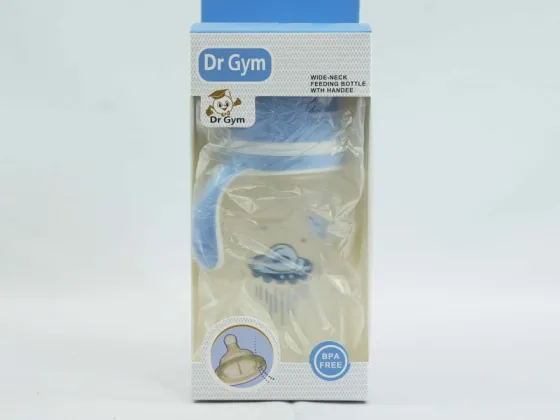 Dr Gym Wide neck bottle with handle