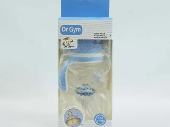Dr Gym Wide neck bottle with handle