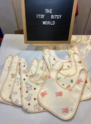 Muslin Waterproof Bib 